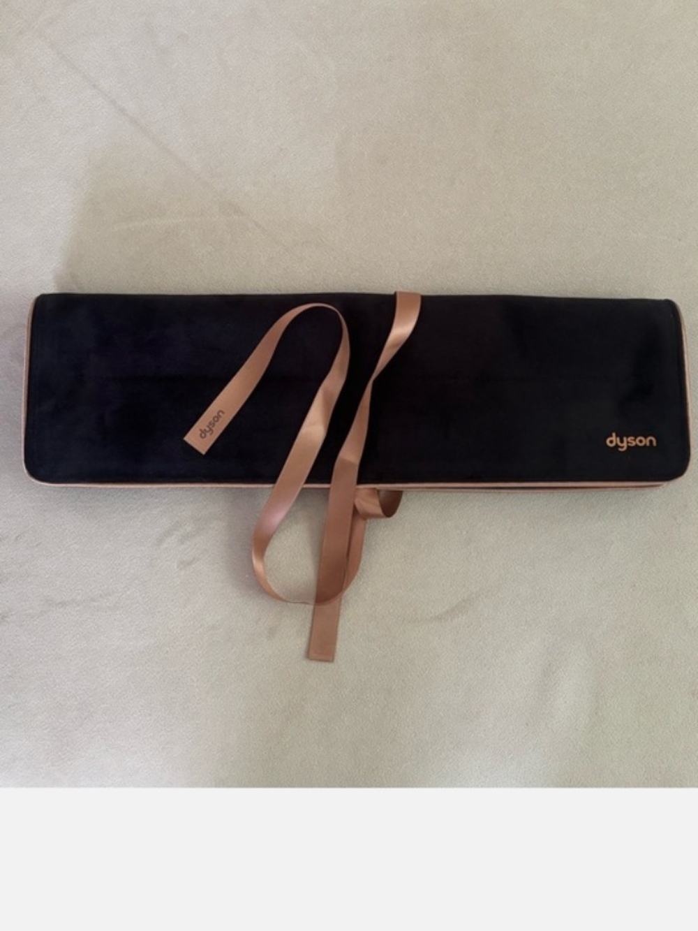 Dyson Corrale Straightener Black and Rose Gold Travel Tool Roll